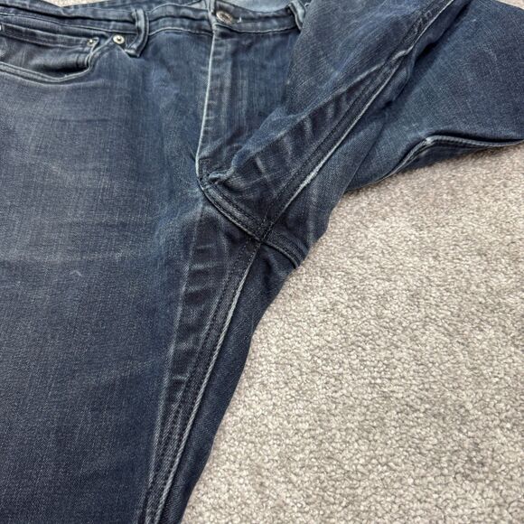 Levi's 511 Slim Fit Denim Jeans Mens 36x30 Blue Straight Leg Dark Wash Casual - Picture 11 of 16